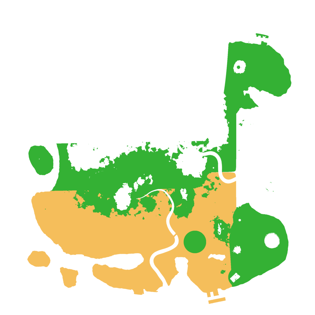 Biome Rust Map: Procedural Map, Size: 3700, Seed: 830325652