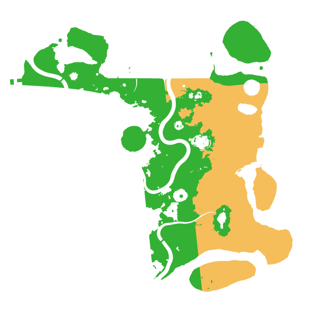 Biome Rust Map: Procedural Map, Size: 3500, Seed: 1679926235