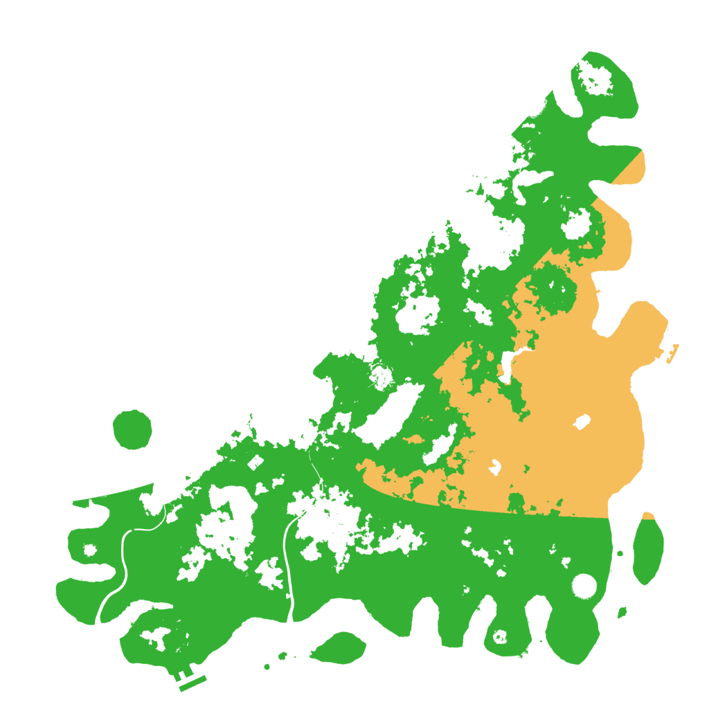Biome Rust Map: Procedural Map, Size: 5000, Seed: 53218
