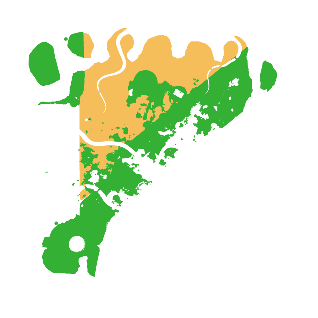 Biome Rust Map: Procedural Map, Size: 3500, Seed: 202321329