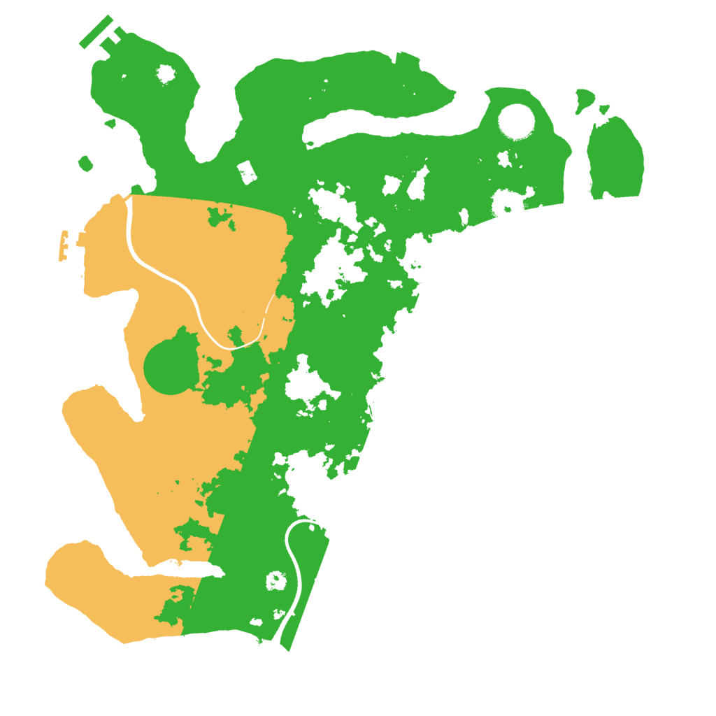 Biome Rust Map: Procedural Map, Size: 3500, Seed: 2387