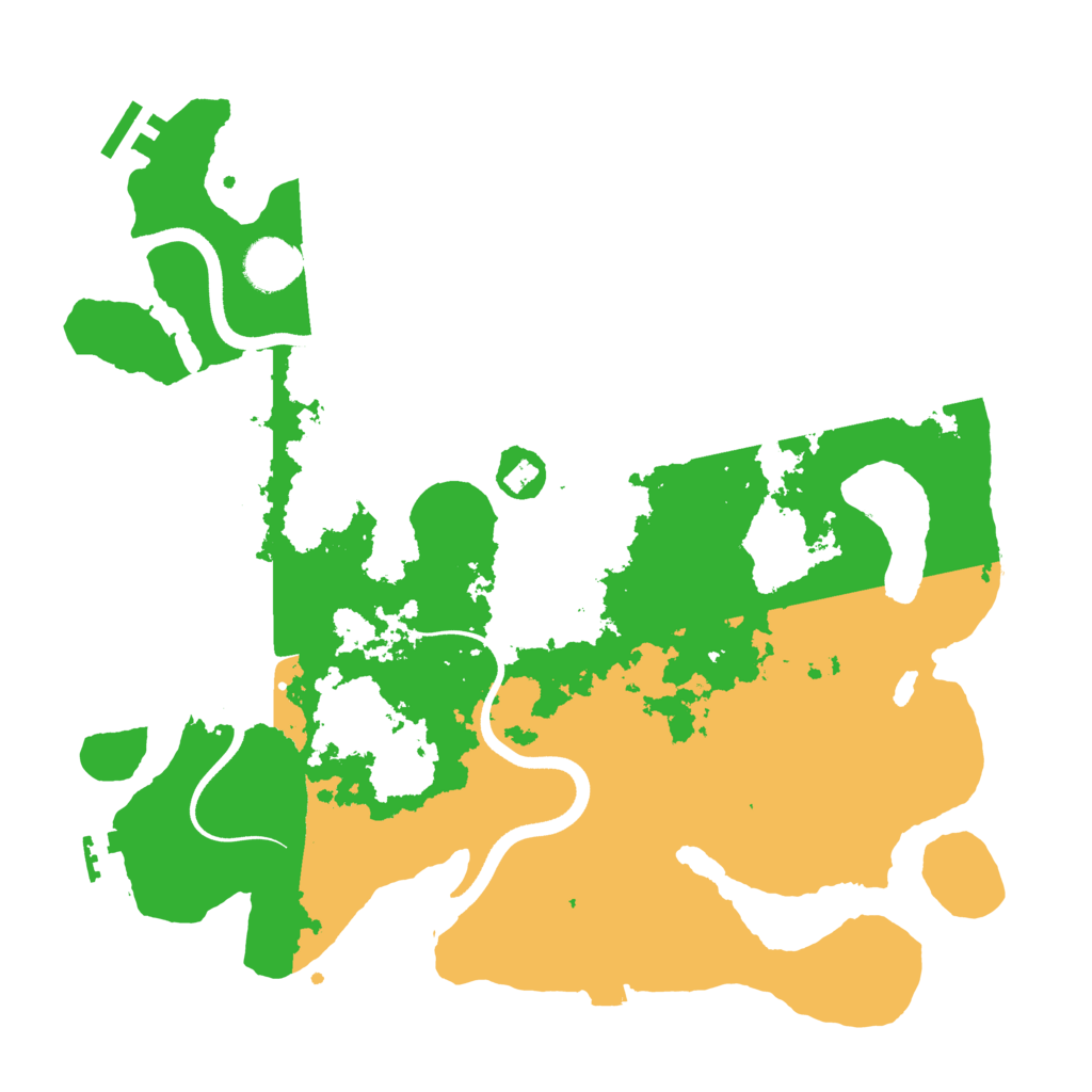 Biome Rust Map: Procedural Map, Size: 3600, Seed: 4124
