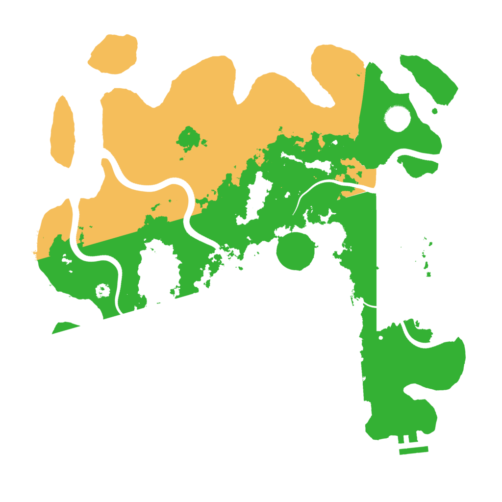 Biome Rust Map: Procedural Map, Size: 3500, Seed: 940014621