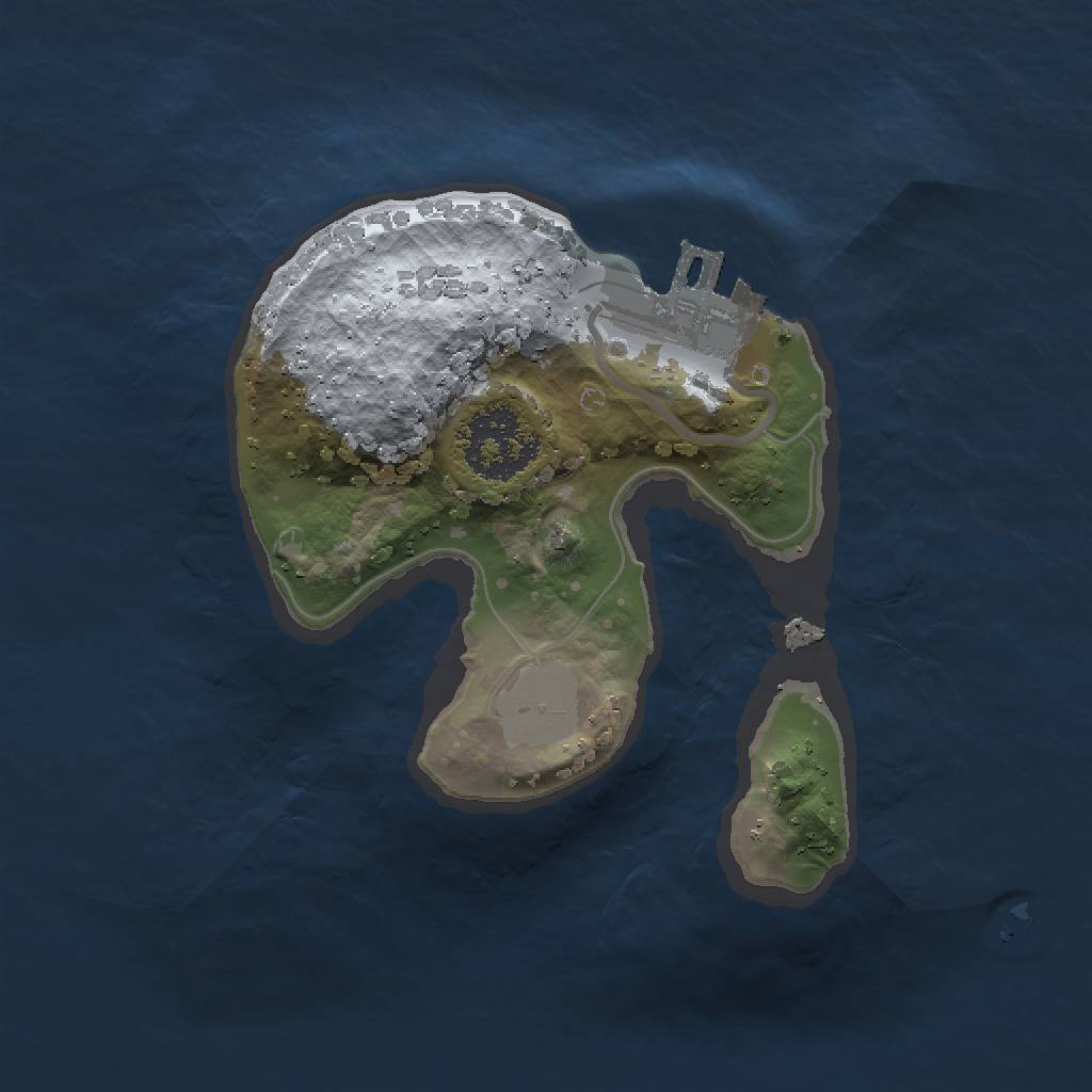 Rust Map: Procedural Map, Size: 1500, Seed: 187482433, 4 Monuments