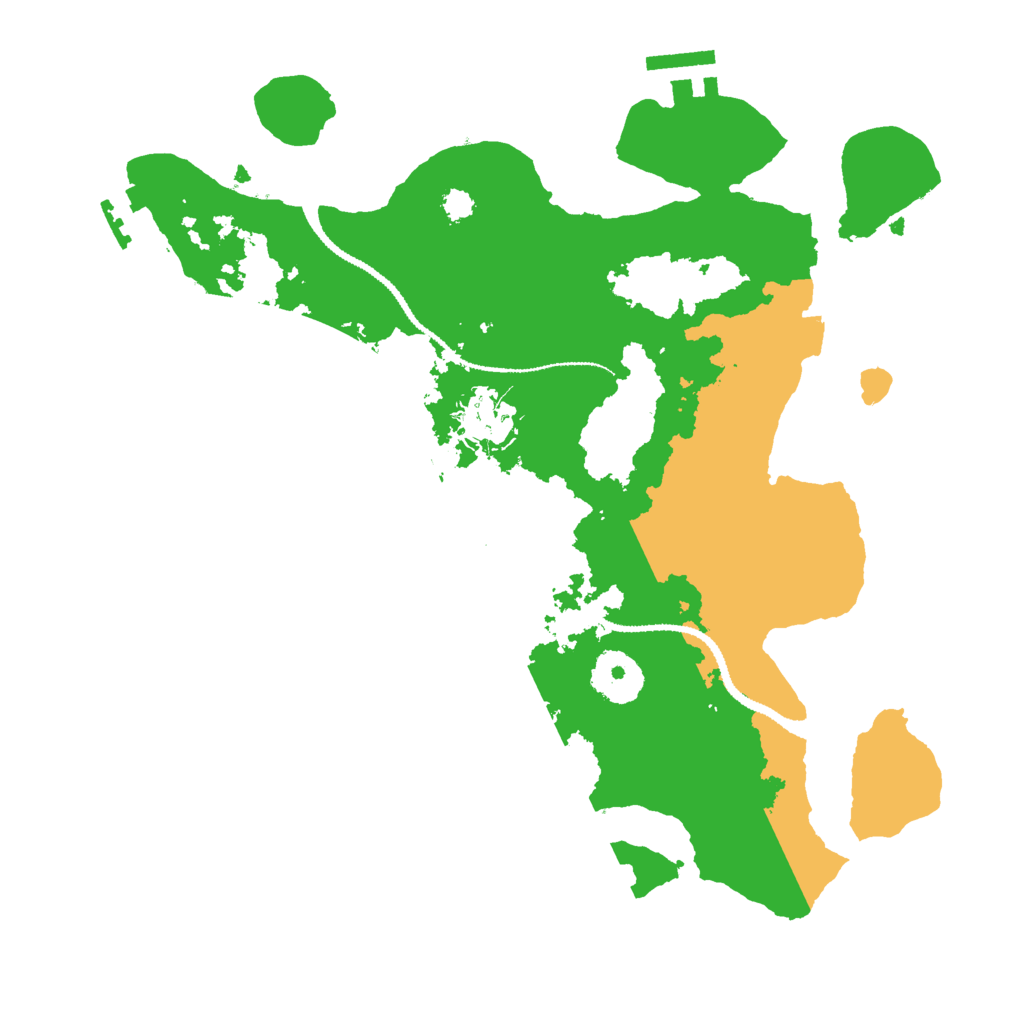 Biome Rust Map: Procedural Map, Size: 3000, Seed: 2040442226
