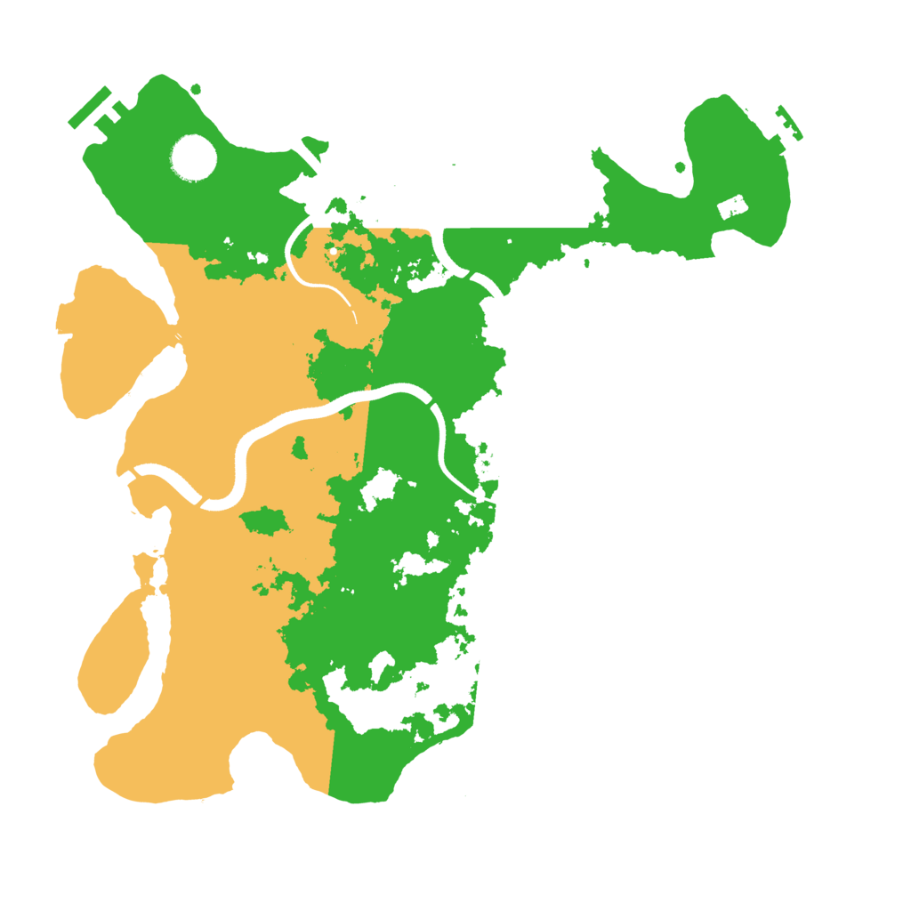 Biome Rust Map: Procedural Map, Size: 3500, Seed: 2111908396