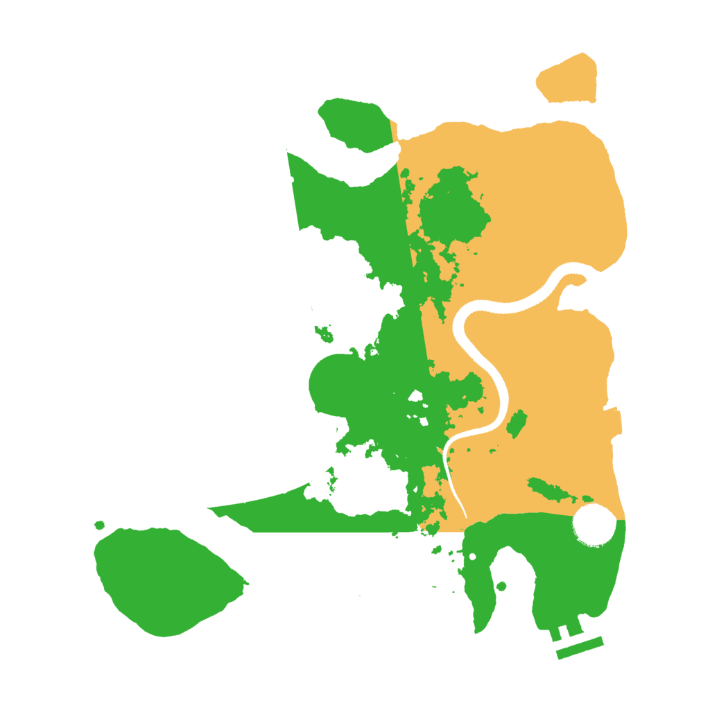 Biome Rust Map: Procedural Map, Size: 3000, Seed: 15651448