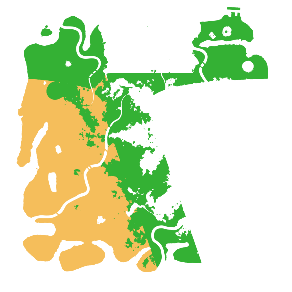 Biome Rust Map: Procedural Map, Size: 4500, Seed: 264787210