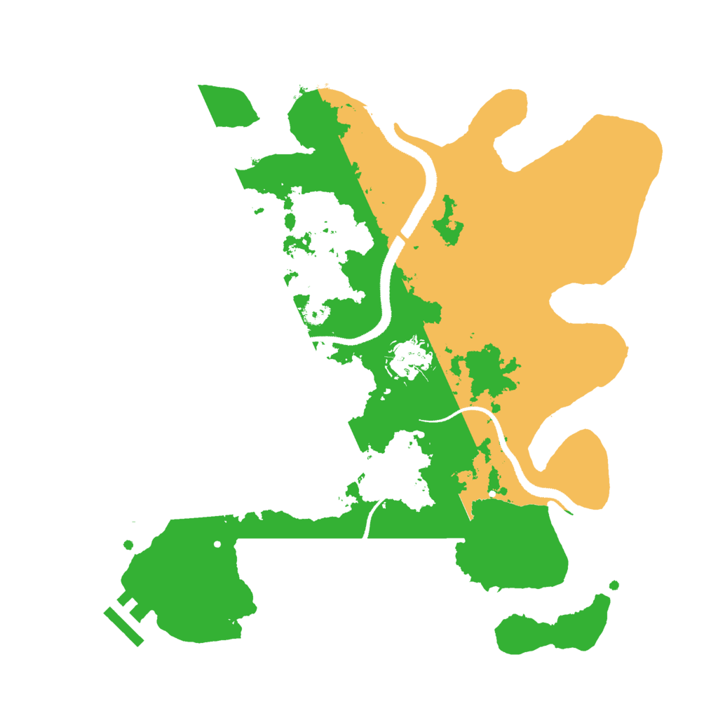 Biome Rust Map: Procedural Map, Size: 3000, Seed: 8771500