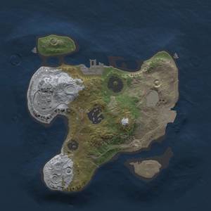 Thumbnail Rust Map: Procedural Map, Size: 2000, Seed: 1334585958, 6 Monuments