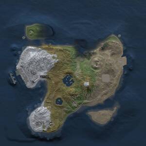 Thumbnail Rust Map: Procedural Map, Size: 2000, Seed: 1334585958, 3 Monuments