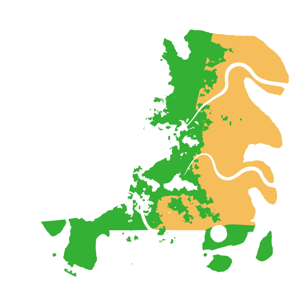 Biome Rust Map: Procedural Map, Size: 3500, Seed: 443