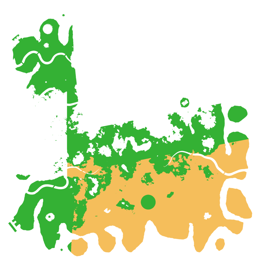 Biome Rust Map: Procedural Map, Size: 4800, Seed: 2147153599