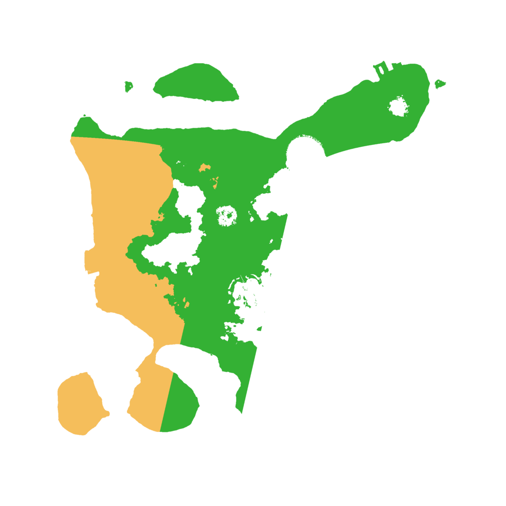 Biome Rust Map: Procedural Map, Size: 2500, Seed: 17969