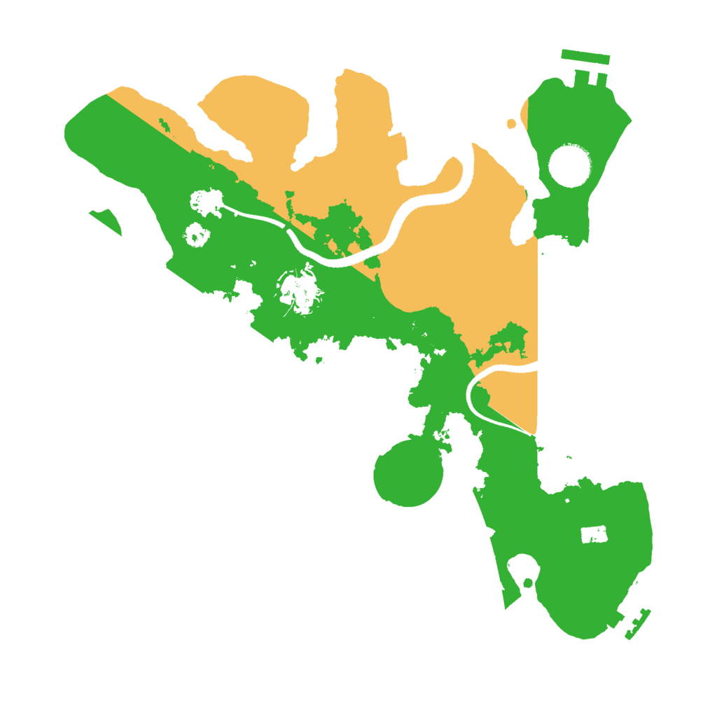 Biome Rust Map: Procedural Map, Size: 3000, Seed: 41799572