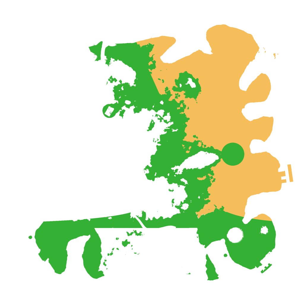 Biome Rust Map: Procedural Map, Size: 3500, Seed: 840255869