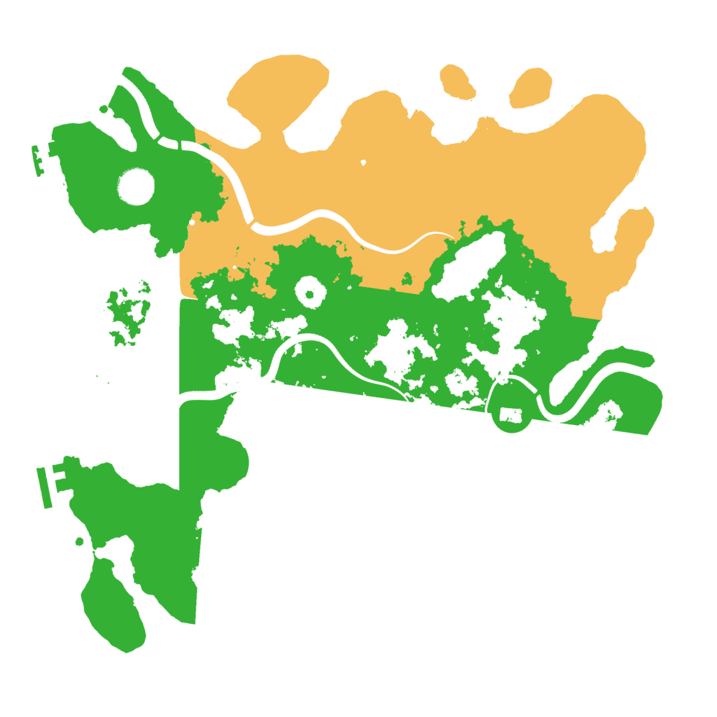 Biome Rust Map: Procedural Map, Size: 3500, Seed: 10151543