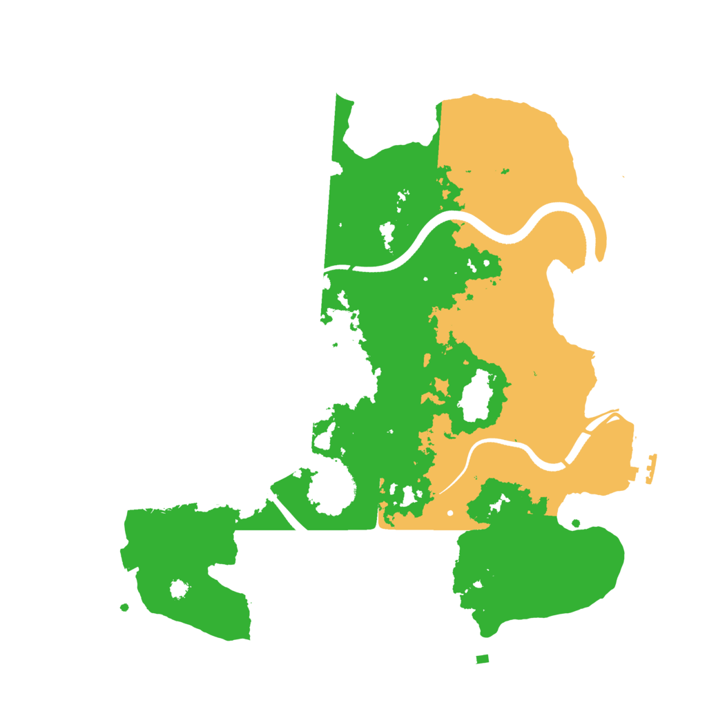 Biome Rust Map: Procedural Map, Size: 3500, Seed: 750587876
