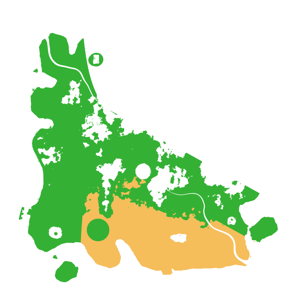Biome Rust Map: Procedural Map, Size: 3500, Seed: 444823569