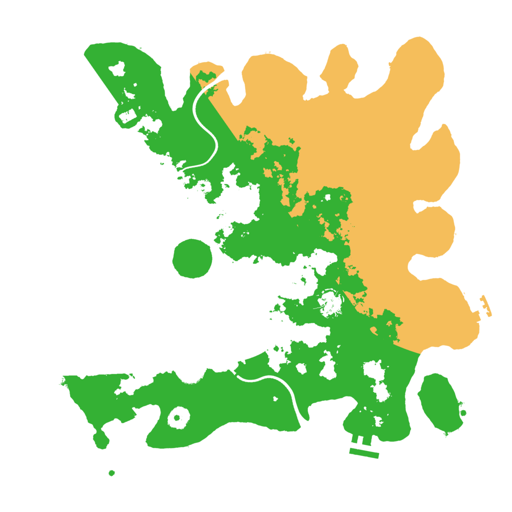 Biome Rust Map: Procedural Map, Size: 3500, Seed: 396201563