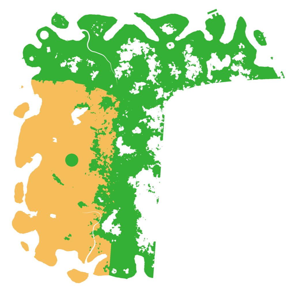 Biome Rust Map: Procedural Map, Size: 6000, Seed: 1311808829