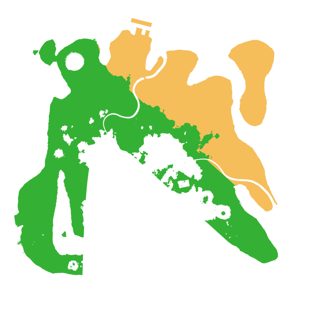 Biome Rust Map: Procedural Map, Size: 3000, Seed: 49421