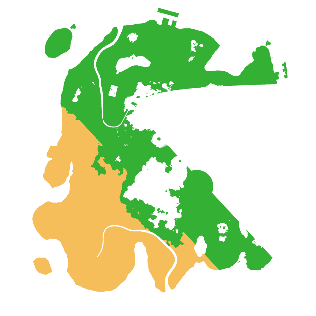 Biome Rust Map: Procedural Map, Size: 3000, Seed: 15208