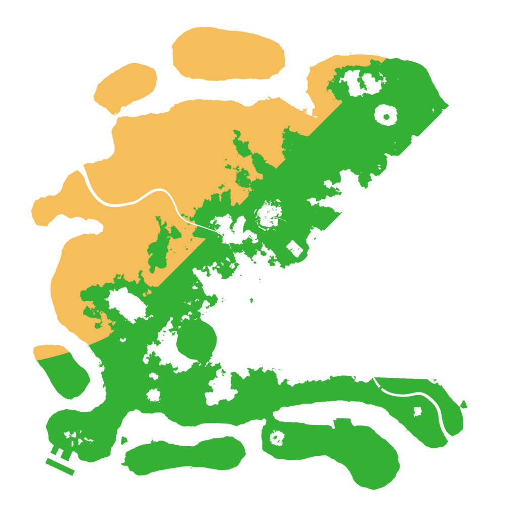 Biome Rust Map: Procedural Map, Size: 3500, Seed: 99206950