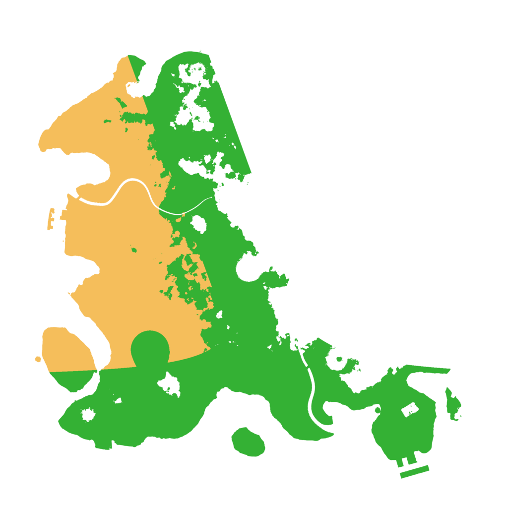 Biome Rust Map: Procedural Map, Size: 3500, Seed: 250000