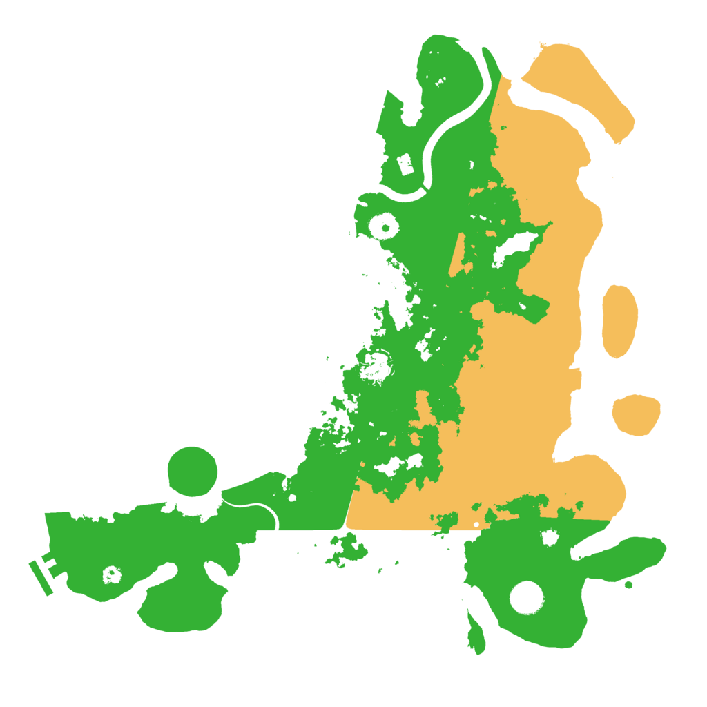 Biome Rust Map: Procedural Map, Size: 3800, Seed: 230729