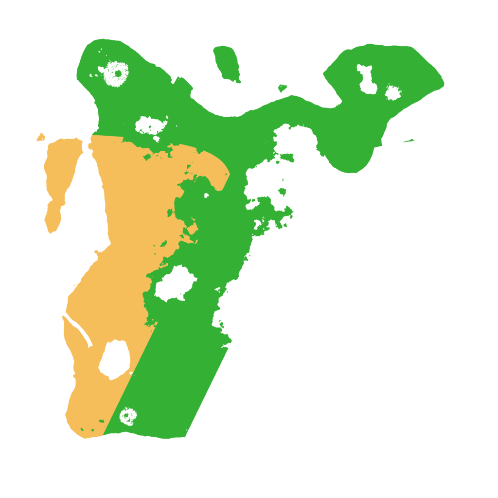 Biome Rust Map: Procedural Map, Size: 3000, Seed: 22273904
