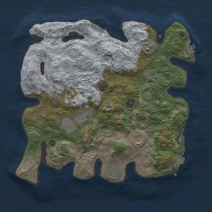 Thumbnail Rust Map: Procedural Map, Size: 3500, Seed: 1564674775, 15 Monuments