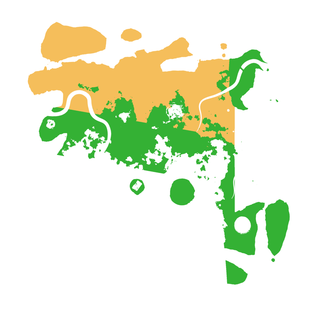 Biome Rust Map: Procedural Map, Size: 3500, Seed: 445260827