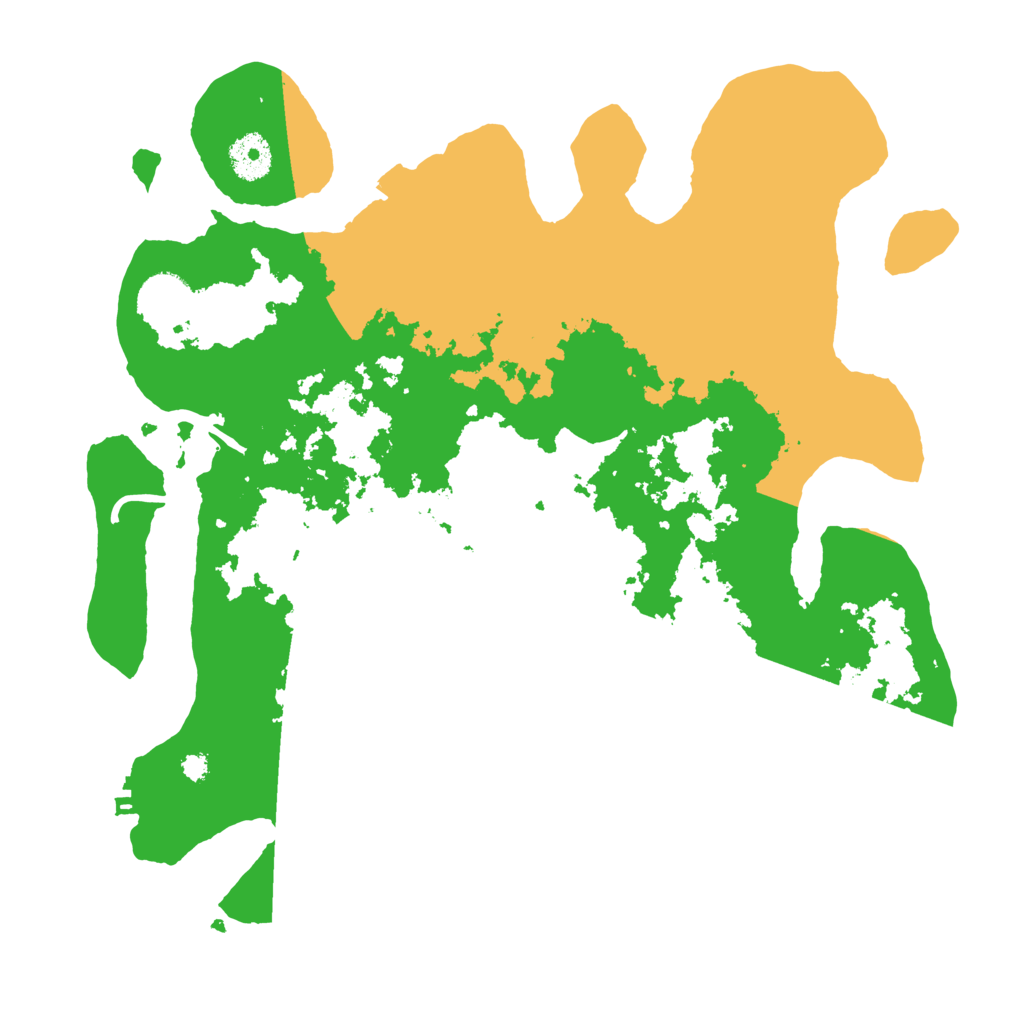 Biome Rust Map: Procedural Map, Size: 3500, Seed: 334180492