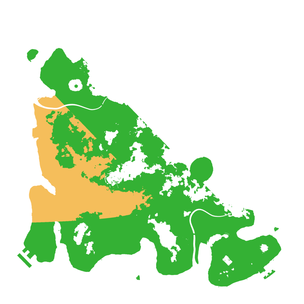 Biome Rust Map: Procedural Map, Size: 3500, Seed: 41187893