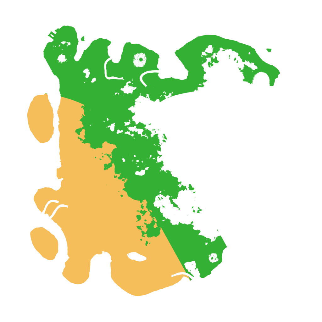 Biome Rust Map: Procedural Map, Size: 3500, Seed: 28883