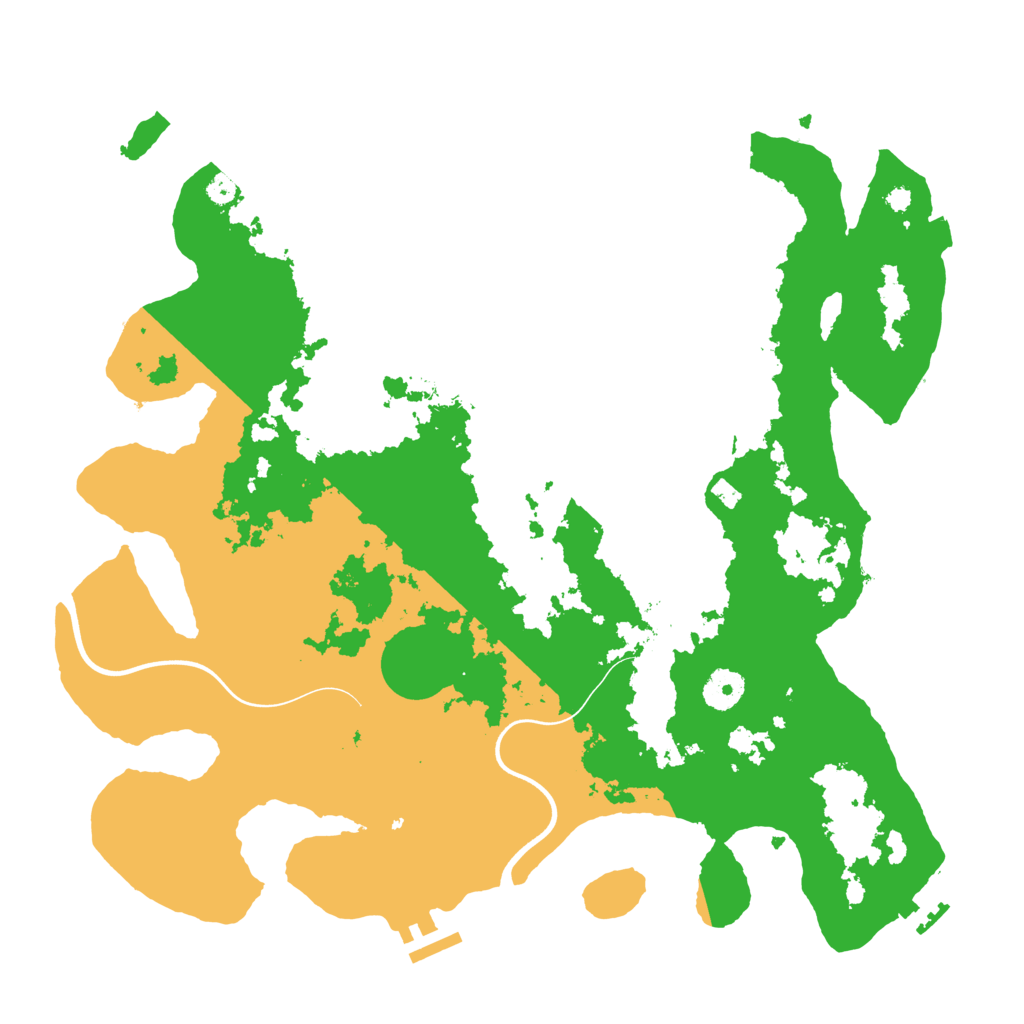 Biome Rust Map: Procedural Map, Size: 3800, Seed: 34928