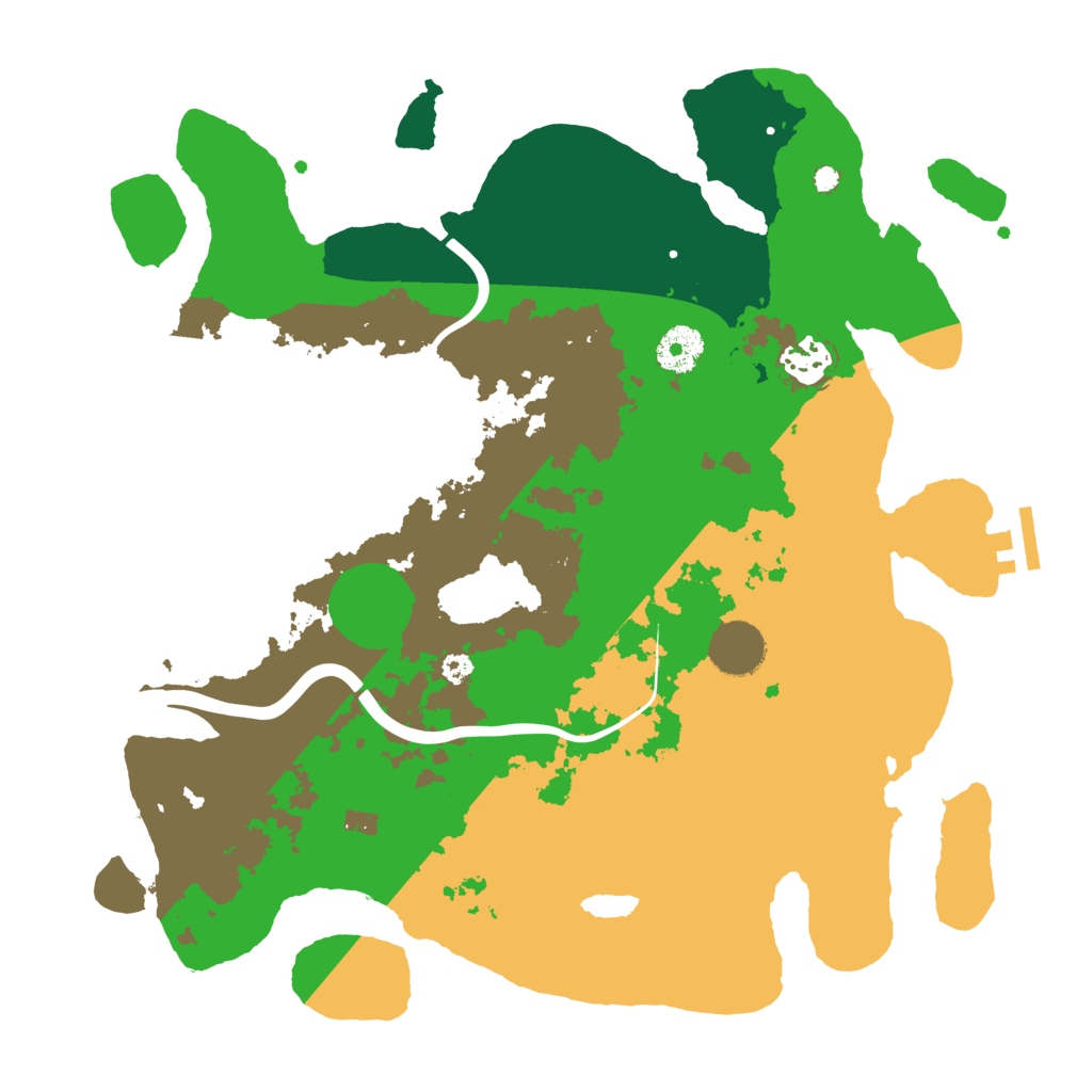 Biome Rust Map: Procedural Map, Size: 3500, Seed: 193930686