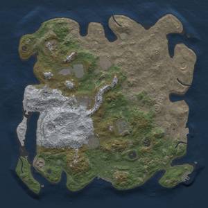 Thumbnail Rust Map: Procedural Map, Size: 4000, Seed: 6745, 18 Monuments