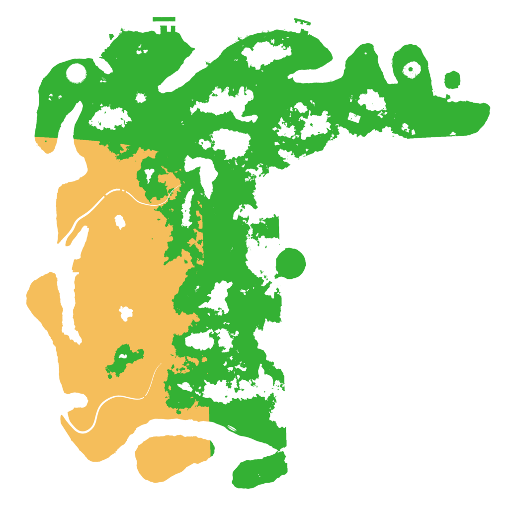 Biome Rust Map: Procedural Map, Size: 4550, Seed: 1555555544