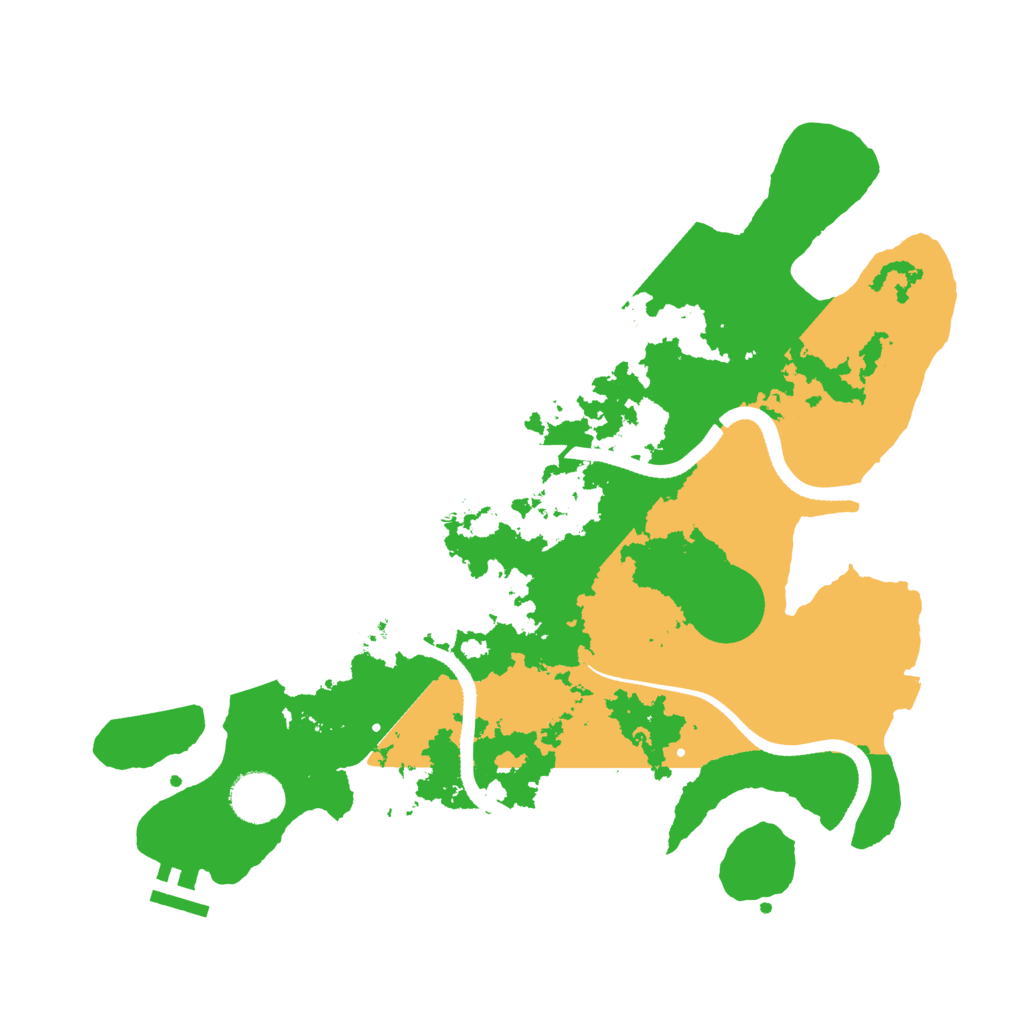 Biome Rust Map: Procedural Map, Size: 3500, Seed: 239743798