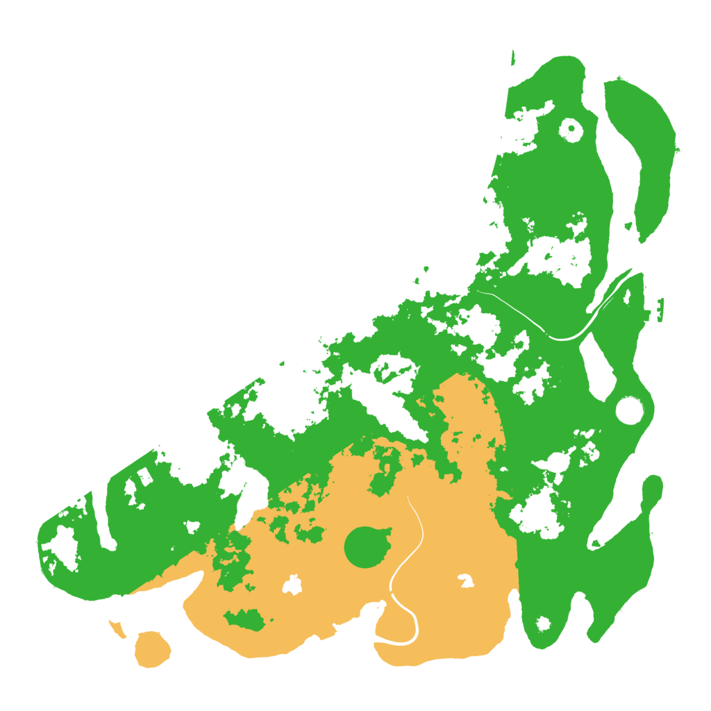 Biome Rust Map: Procedural Map, Size: 4500, Seed: 400194468
