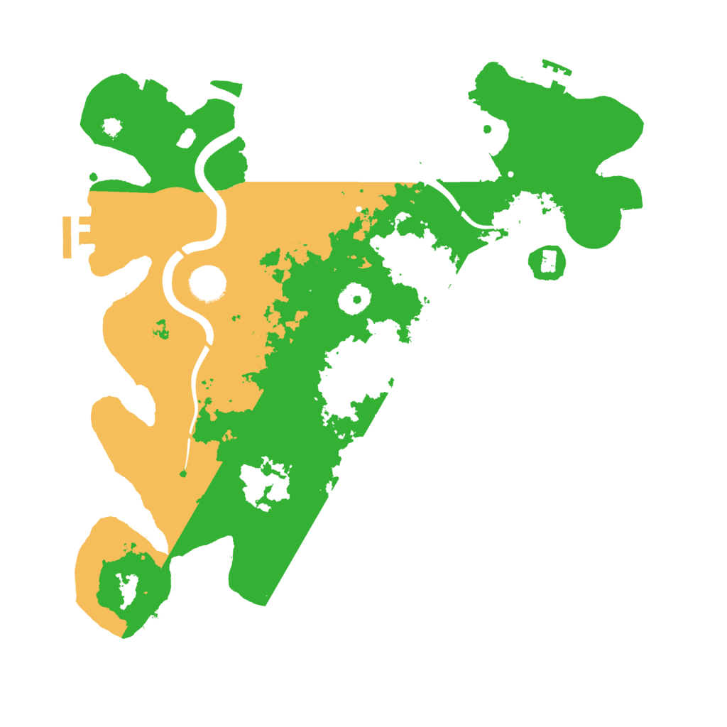 Biome Rust Map: Procedural Map, Size: 3500, Seed: 14632