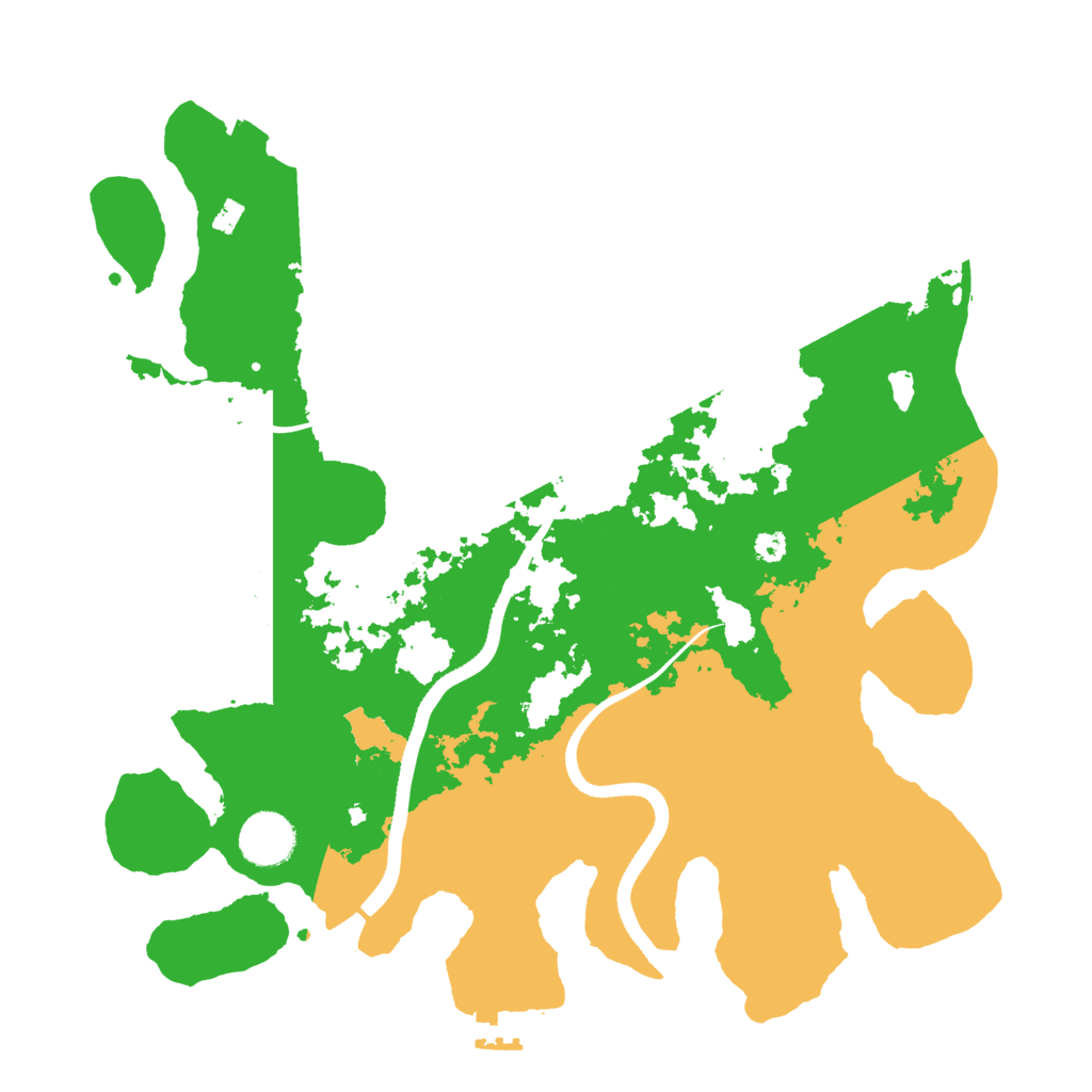 Biome Rust Map: Procedural Map, Size: 3500, Seed: 2106480910
