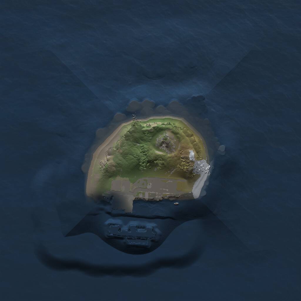 Rust Map: Procedural Map, Size: 1000, Seed: 148337148, 2 Monuments