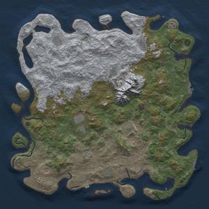 Thumbnail Rust Map: Procedural Map, Size: 5100, Seed: 648252, 19 Monuments