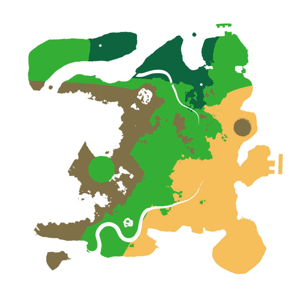 Biome Rust Map: Procedural Map, Size: 3000, Seed: 660949845