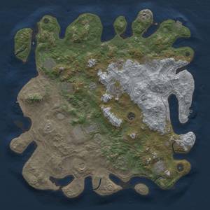 Thumbnail Rust Map: Procedural Map, Size: 4250, Seed: 966550549, 19 Monuments