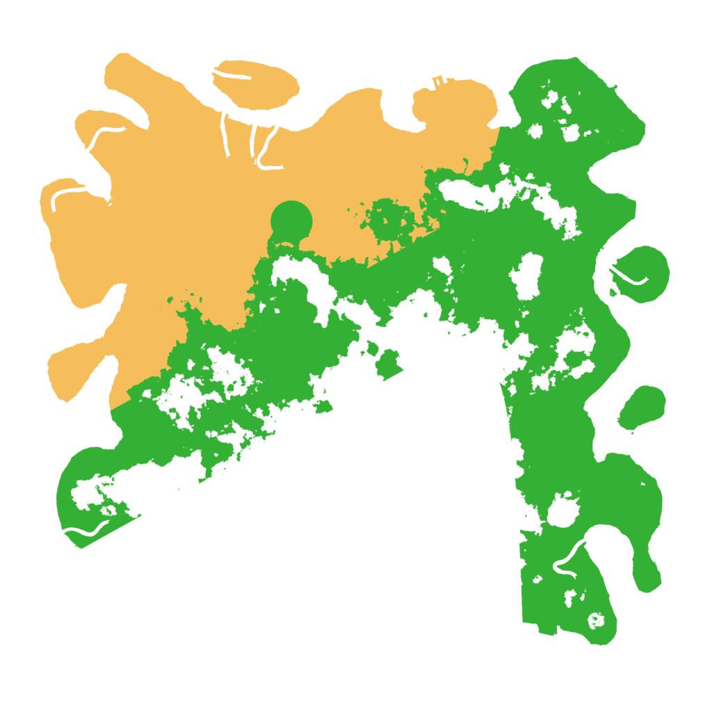 Biome Rust Map: Procedural Map, Size: 4500, Seed: 6761