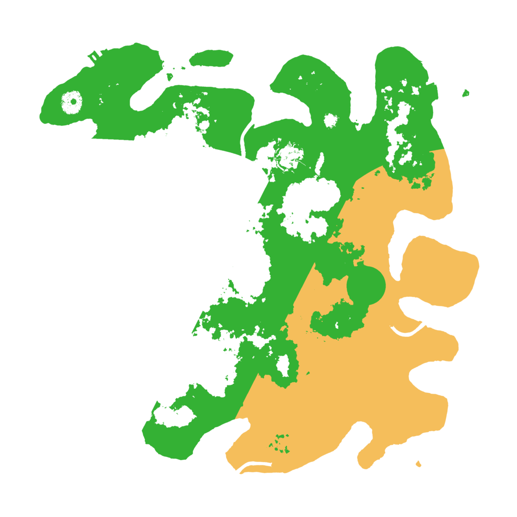 Biome Rust Map: Procedural Map, Size: 3500, Seed: 3999